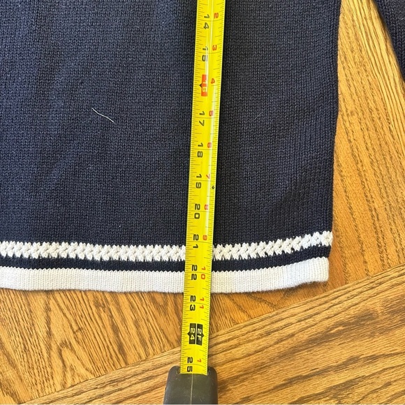 Vintage Knit Christopher & Banks Americana USA Sweater Red White Blue Large - Picture 10 of 11